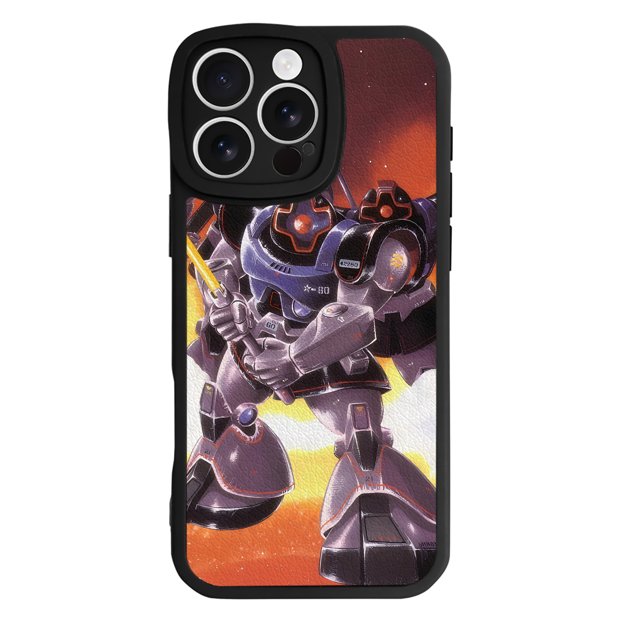 （画像用） 機動戦士ガンダム Mobile Suit Gundam 【iPhone 16シリーズ対応】シリコンスマホケース（レザー調） 材質：シリコン